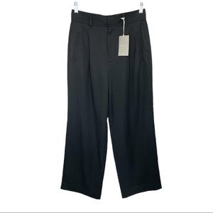 Everlane The Way High Drape Pant Black NWT